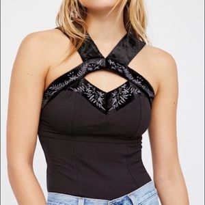 Free People, Velvet, black, Girls Night Tank, L